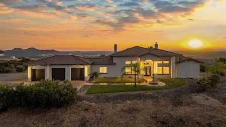 Hilltop home at sunset in the Amador County foothills